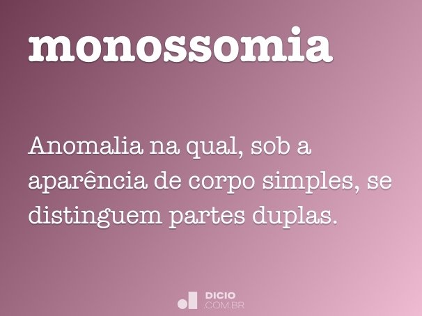 monossomia