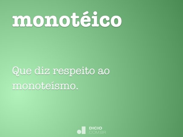 monotéico