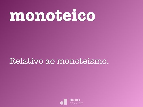 monoteico