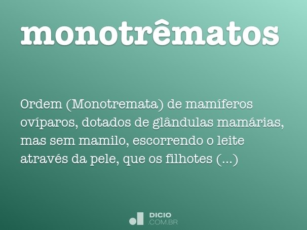 monotrêmatos