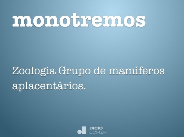 monotremos