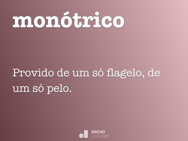 monótrico