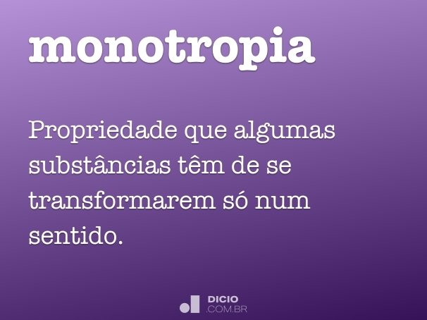 monotropia