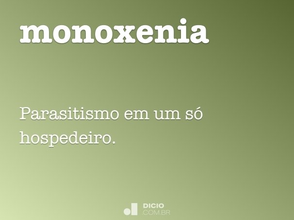 monoxenia