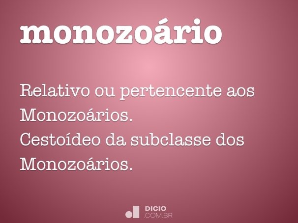 monozoário