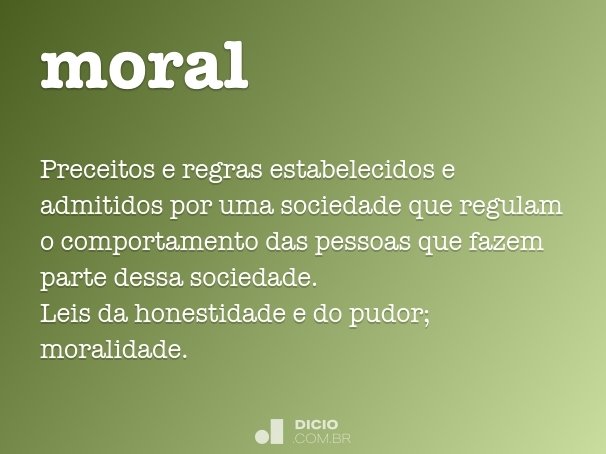 O Que é Moral