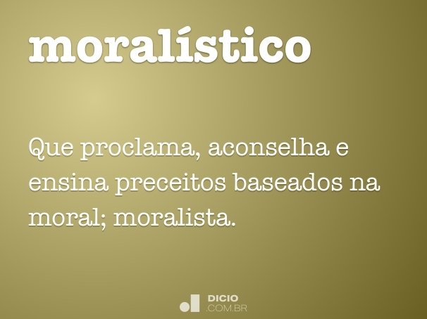 moralístico