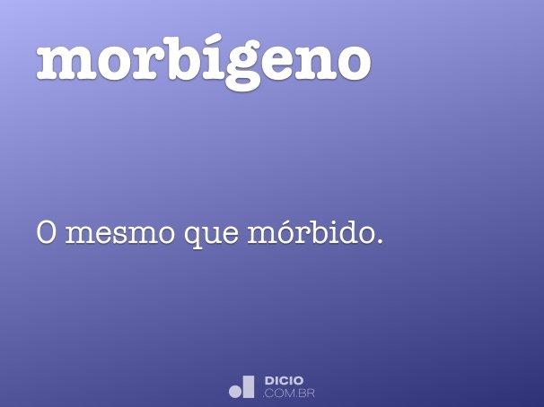 morbígeno