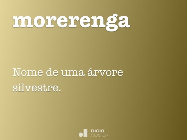 morerenga