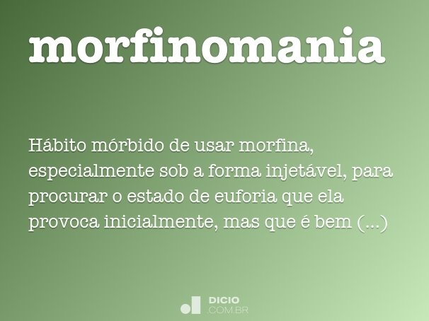 morfinomania