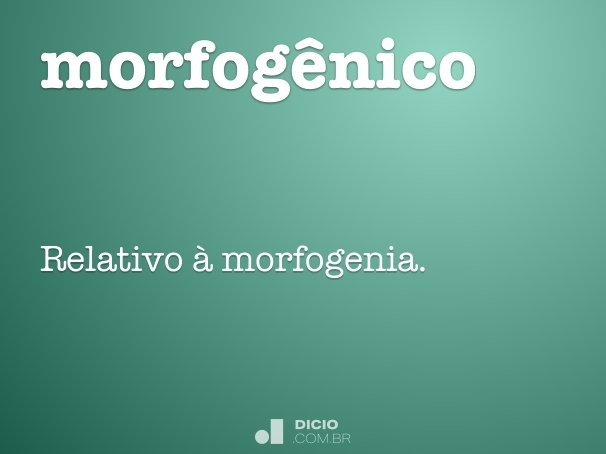 morfogênico