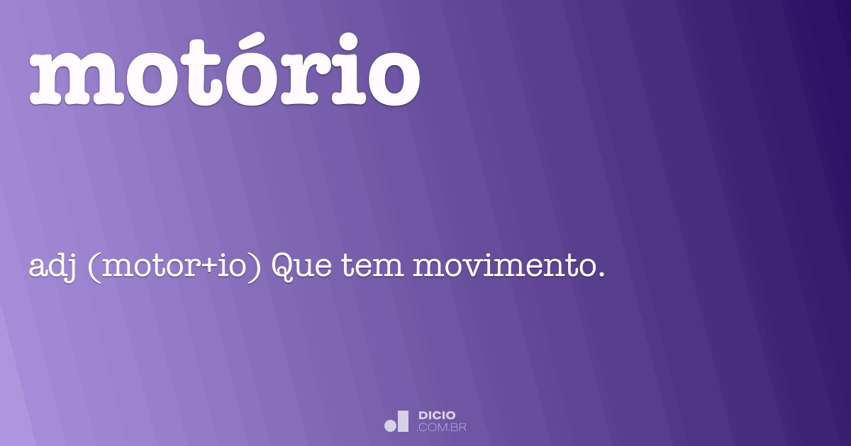 Sensório-motor - Dicio, Dicionário Online de Português