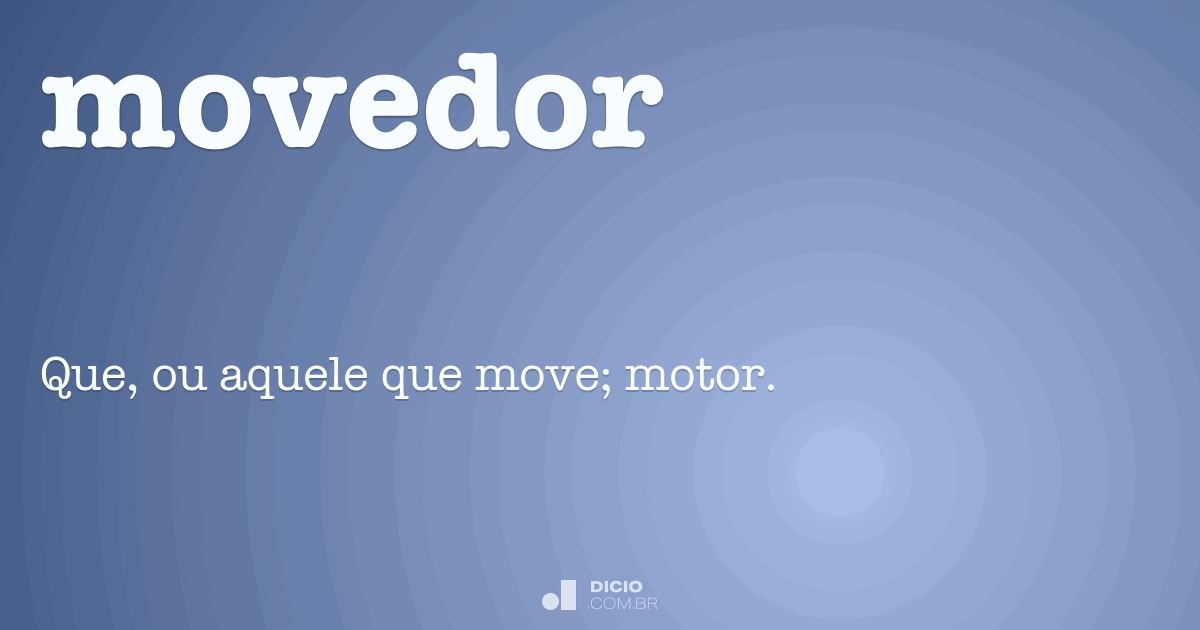 Mover - Dicio, Dicionário Online de Português