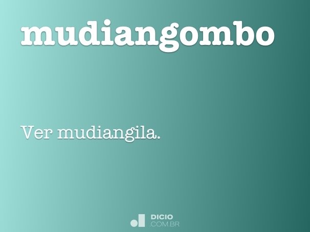 mudiangombo