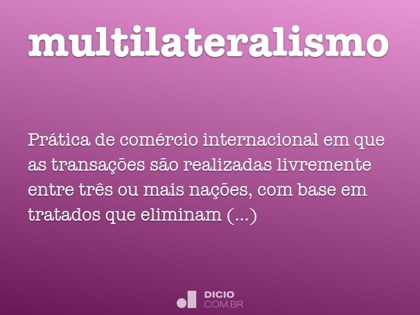 multilateralismo