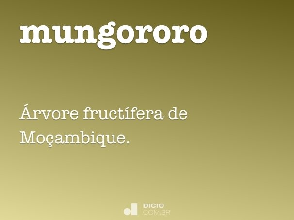 mungororo