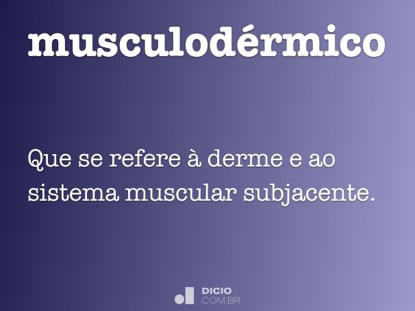 musculodérmico