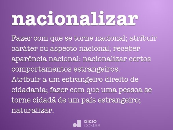 nacionalizar