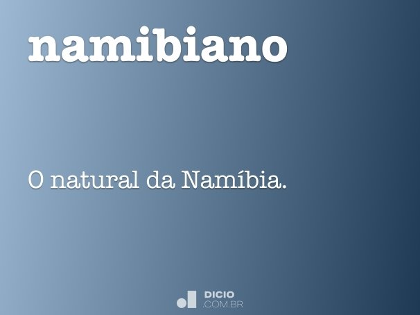 namibiano