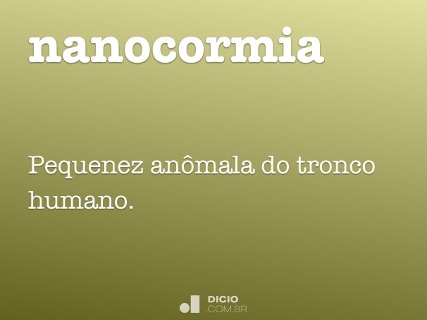nanocormia