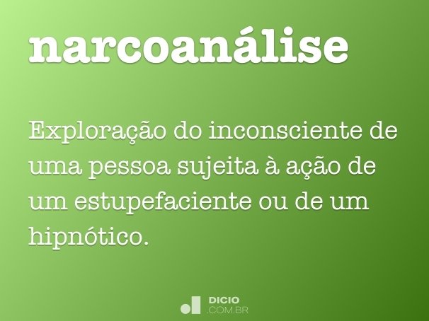 narcoanálise