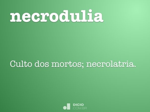 necrodulia