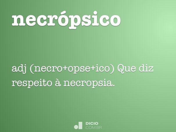 necrópsico