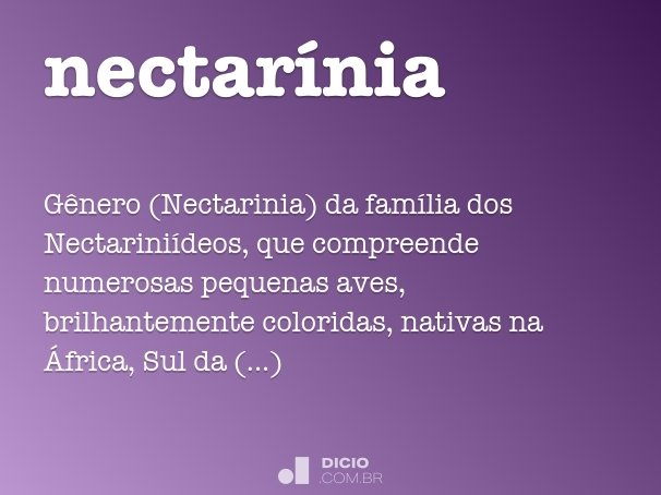 nectarínia