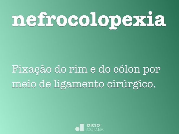 nefrocolopexia