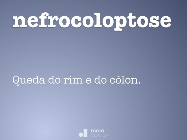 nefrocoloptose