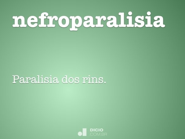 nefroparalisia