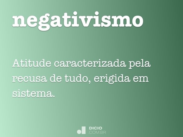 negativismo