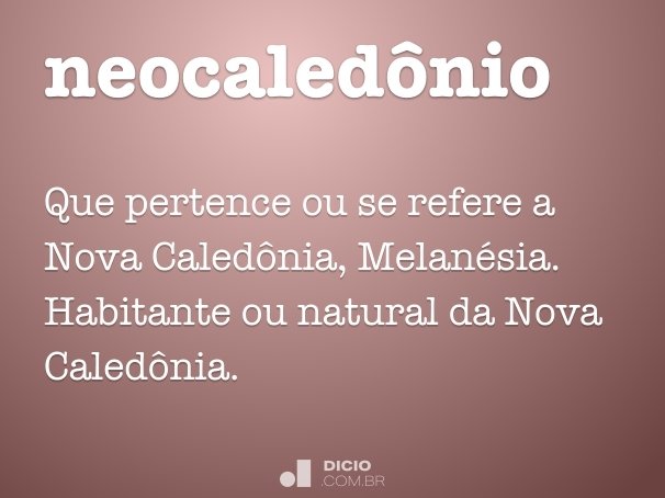 neocaledônio