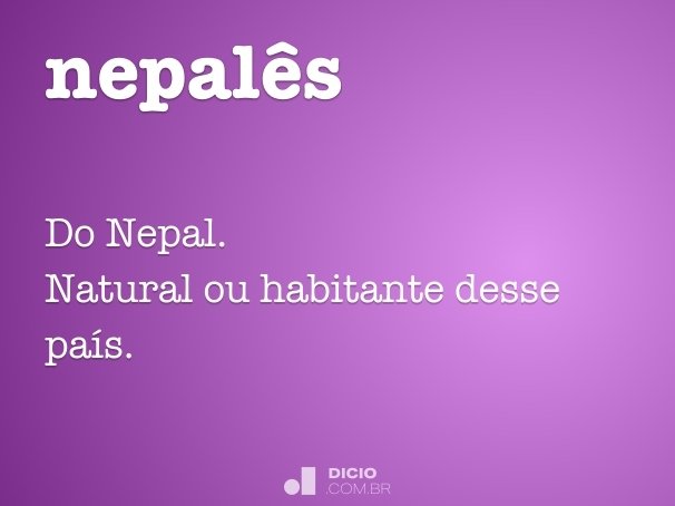 nepalês
