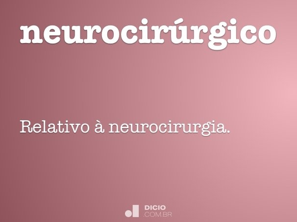 neurocirúrgico