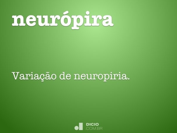 neurópira