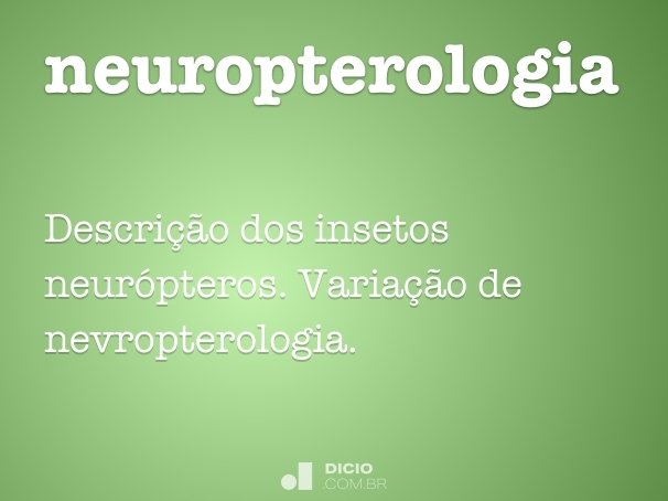 neuropterologia