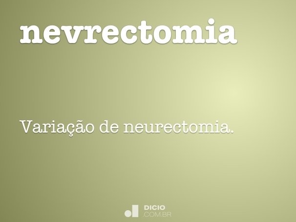 nevrectomia