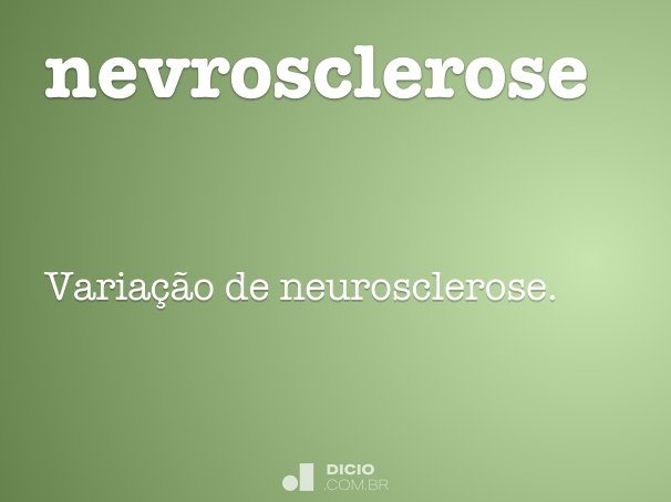 nevrosclerose