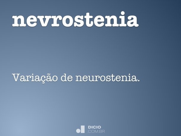 nevrostenia