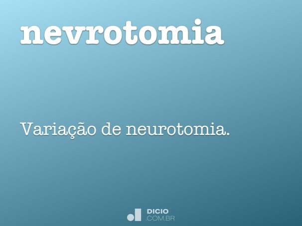 nevrotomia