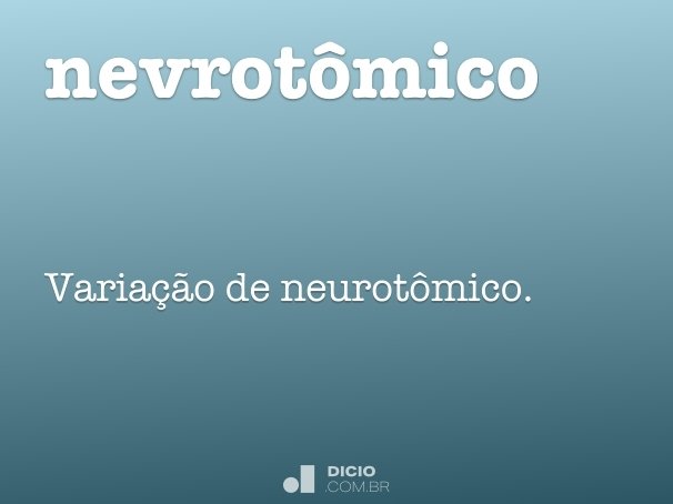 nevrotômico