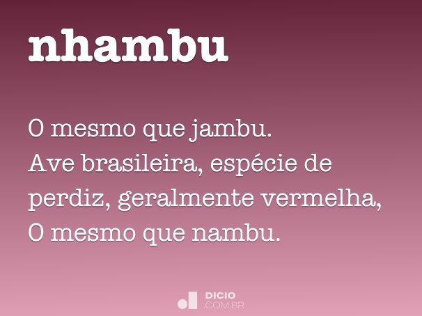 nhambu