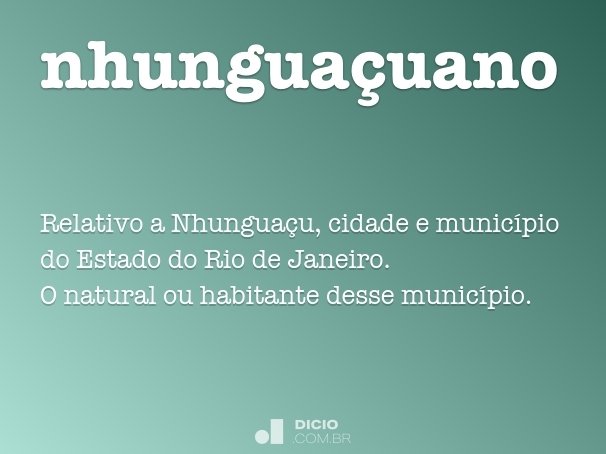 nhunguaçuano