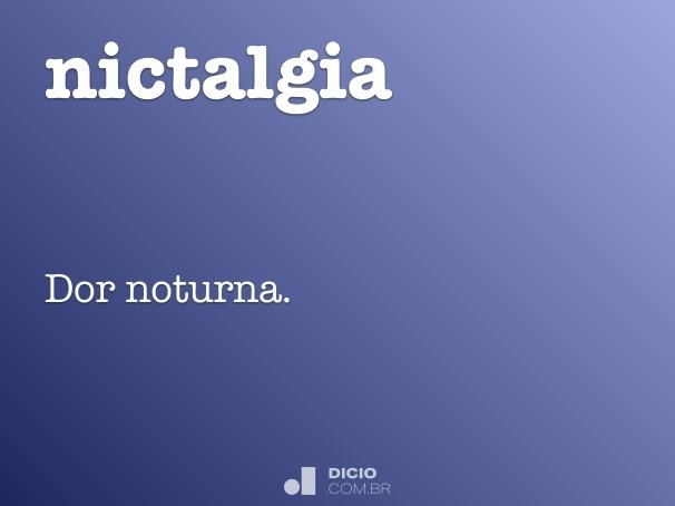 nictalgia