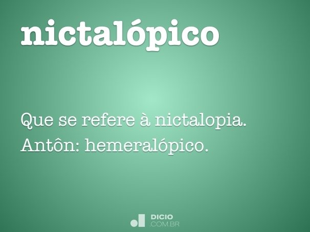nictalópico