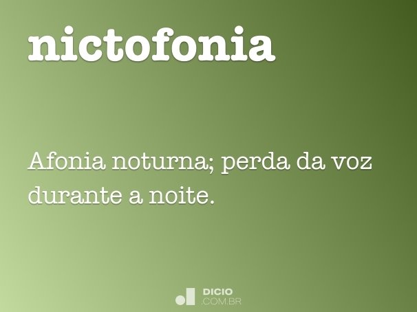 nictofonia