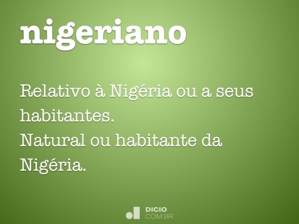 nigeriano
