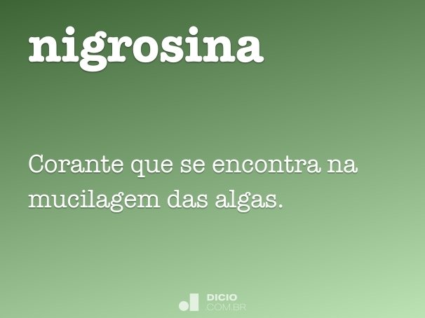 nigrosina