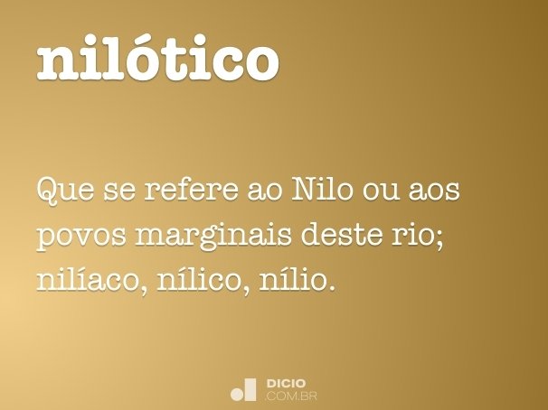 nilótico
